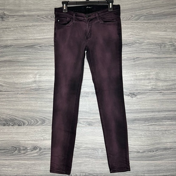 KanCan Jeggings Skinny Leg Purple size 28 - Picture 1 of 12